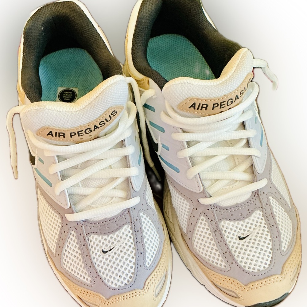 Nike Air Pegasus 2K5 Sail Aquarius Blue Tan Men’s size 5/ Women’s size 6.5